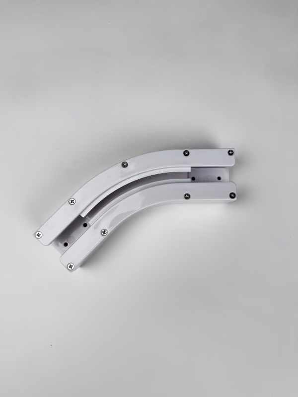 135º bocht smart gordijnrails